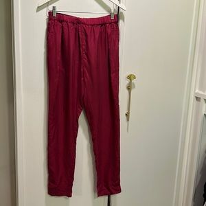 Silk Mes Demoiselles pleated pants
